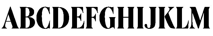 Queens Compressed Bold Font UPPERCASE