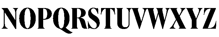 Queens Compressed Bold Font UPPERCASE