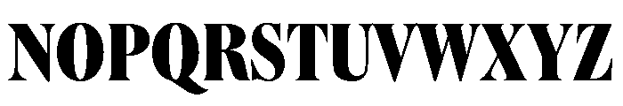 Queens Compressed Extra Bold Font UPPERCASE