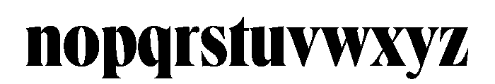 Queens Compressed Extra Bold Font LOWERCASE