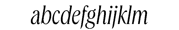 Queens Compressed Light Italic FONT
