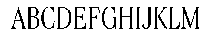 Queens Compressed Light Font UPPERCASE