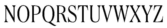 Queens Compressed Light Font UPPERCASE