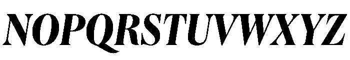 Queens Condensed Bold Italic Font UPPERCASE