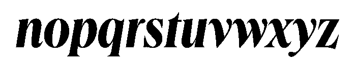 Queens Condensed Bold Italic Font LOWERCASE