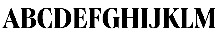 Queens Condensed Bold Font UPPERCASE