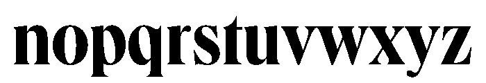 Queens Condensed Bold Font LOWERCASE