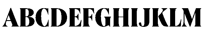 Queens Condensed Extra Bold Font UPPERCASE