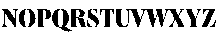 Queens Condensed Extra Bold Font UPPERCASE