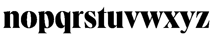 Queens Condensed Extra Bold Font LOWERCASE