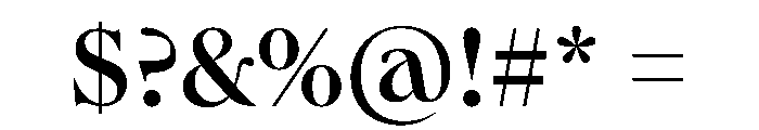Queens Medium Font OTHER CHARS