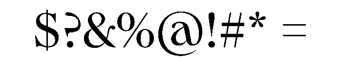 Queens Regular Font OTHER CHARS