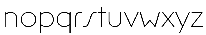 Queens Sans Extra Thin Font LOWERCASE