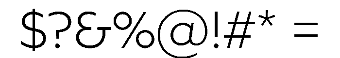 Queens Sans Standard Extra Light Font OTHER CHARS