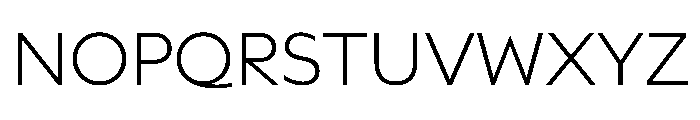 Queens Sans Standard Extra Light Font UPPERCASE