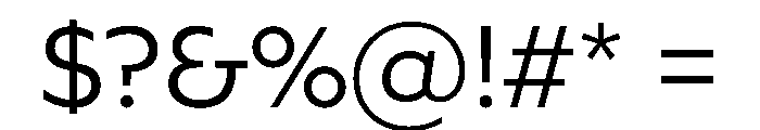 Queens Sans Standard Light Font OTHER CHARS