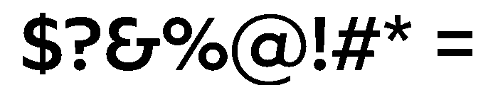 Queens Sans Standard Medium Font OTHER CHARS
