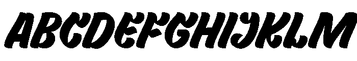 Quick Brush Font UPPERCASE