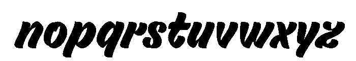 Quick Brush Font LOWERCASE