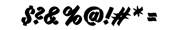 Quick Marker Font OTHER CHARS