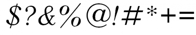 Quant Antiqua Light Italic Font OTHER CHARS