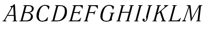 Quant Antiqua Light Italic Font UPPERCASE