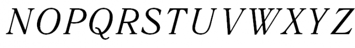 Quant Antiqua Light Italic Font UPPERCASE