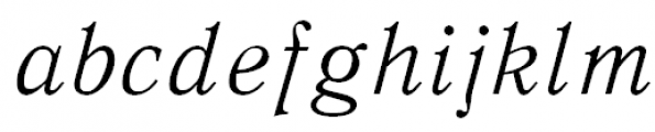 Quant Antiqua Light Italic Font LOWERCASE