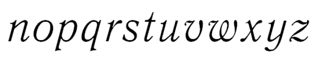 Quant Antiqua Light Italic Font LOWERCASE