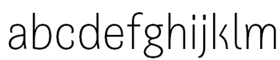 Quartal Ext Light Font LOWERCASE