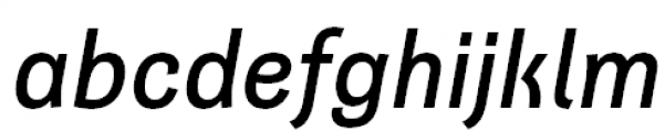 Quartal Ext Medium Italic Font LOWERCASE