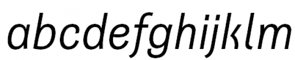 Quartal Ext Regular Italic Font LOWERCASE