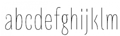 Quartal Super Light Font LOWERCASE