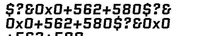 Quantico Bold Italic Font OTHER CHARS