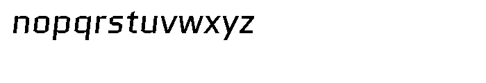 Quantico Italic Font LOWERCASE