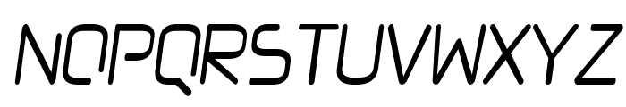 Quasar-CondensedItalic Font UPPERCASE