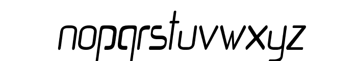 Quasar-CondensedItalic Font LOWERCASE