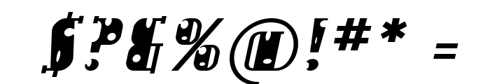 QueenB-BoldItalic Font OTHER CHARS