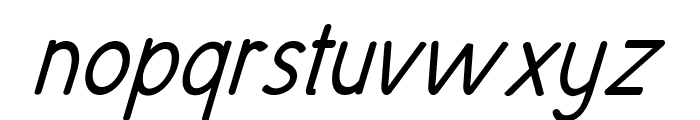 Quido-BoldItalic Font LOWERCASE