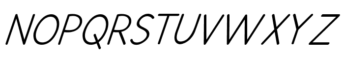 Quido-Italic Font UPPERCASE