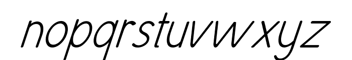 Quido-Italic Font LOWERCASE