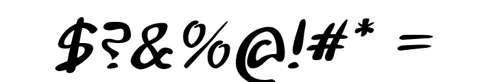 Quintero-BoldItalic Font OTHER CHARS