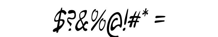 Quintero-CondensedItalic Font OTHER CHARS