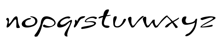 Quintero-ExpandedItalic Font LOWERCASE