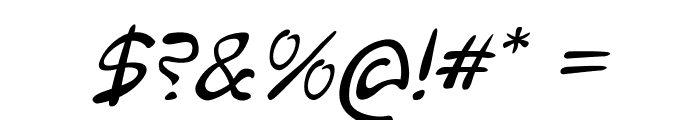 QuinteroItalic Font OTHER CHARS