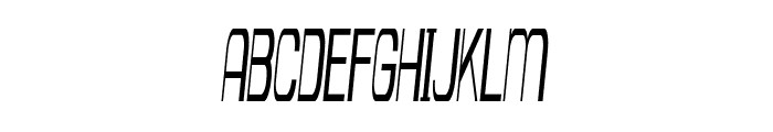 Quipple-ExtracondensedItalic Font UPPERCASE