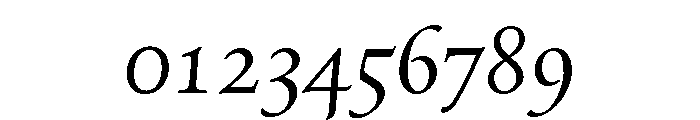 Quatern Book Chancery Italic Font OTHER CHARS