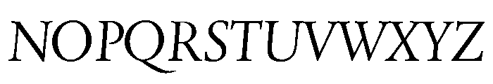 Quatern Book Chancery Italic Font UPPERCASE