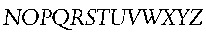 Quatern Book Italic Font UPPERCASE