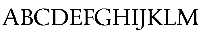 Quatern Book Font UPPERCASE